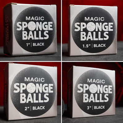 Magic Sponge Balls 4PK BLACK 1" by Murphy's Magic